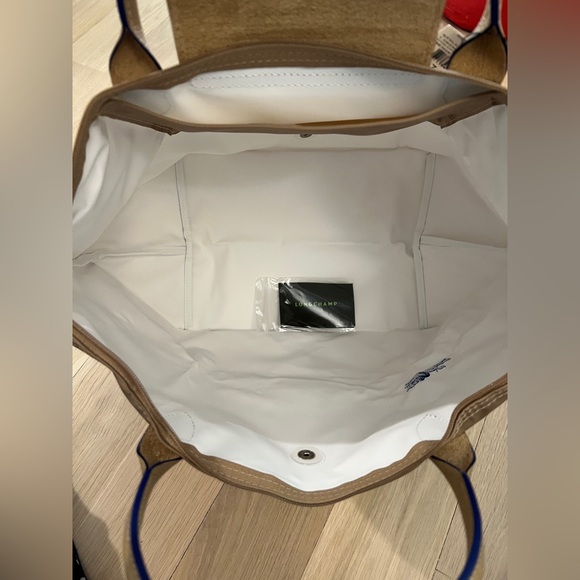 NWT Longchamp Le Pliage Beige 18" Large Travel Bag - Picture 6 of 6